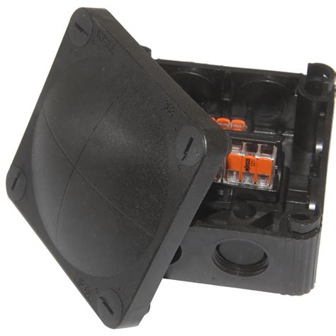 external junction box black|wiska junction box screwfix.